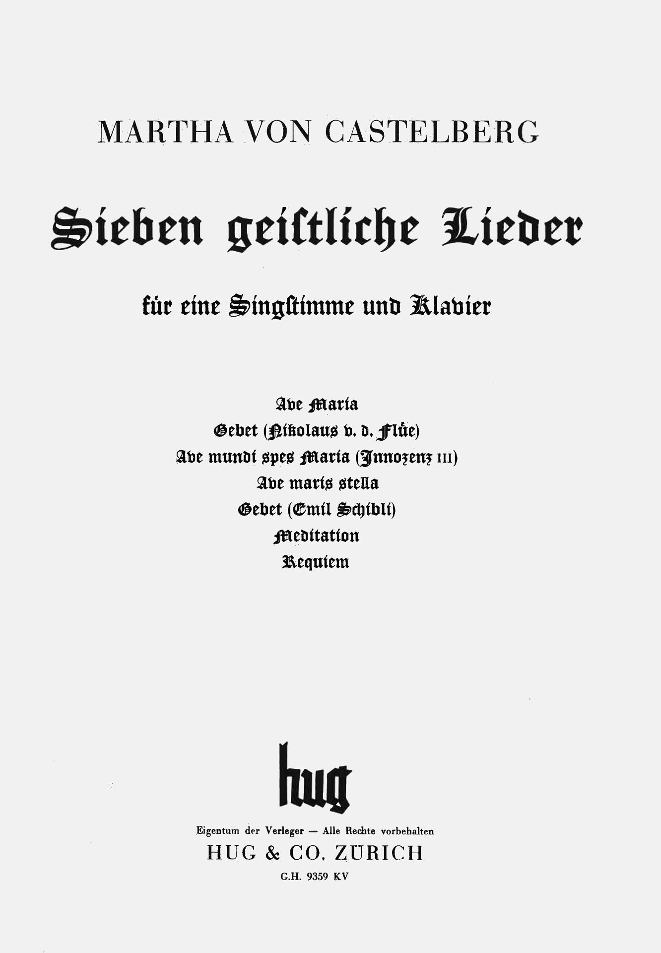 Titelblatt der ersten Edition.